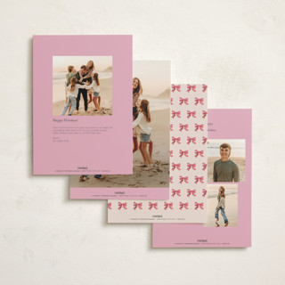 This is a strawberry holiday photo cards with standard by Claudia Orengo called preppy memories printing on signature in grand