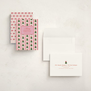 This is a strawberry holiday photo cards with standard by Claudia Orengo called preppy memories printing on signature in grand