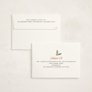 This is a stocking holiday photo cards with standard by Robert and Stella called striped type printing on signature in grand