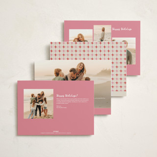 This is a candy cane holiday photo cards with standard by Cleghorn Creative called sweet holiday note printing on signature in grand