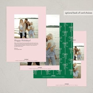 This is a prep holiday photo cards with standard by Annie Shapiro called glenbrook printing on recycled smooth signature in grand
