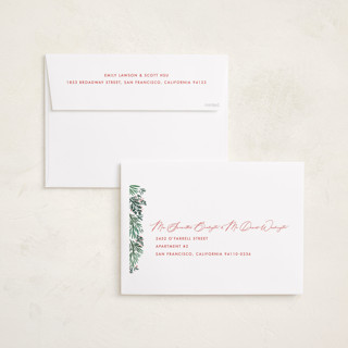 This is a holly berry holiday photo cards with standard by Julie Murray called decking new halls printing on recycled smooth signature in grand