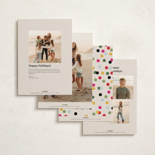 This is a confetti holiday photo cards with standard by Owl and Toad called ever so printing on signature in grand