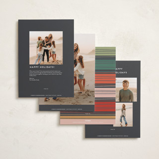 This is a santa holiday photo cards with standard by Claudia Orengo called pixar's mosters inc holiday doors printing on recycled smooth signature in grand