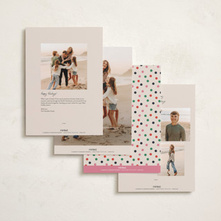 This is a frosting holiday photo cards with standard by Annie Holmquist called disney's mickey mouse garland printing on recycled smooth signature in grand