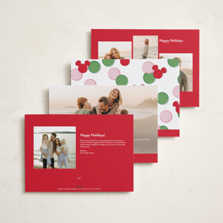 This is a gumdrop holiday photo cards with standard by Ashlee Townsend called joyful mickey printing on recycled smooth signature in grand