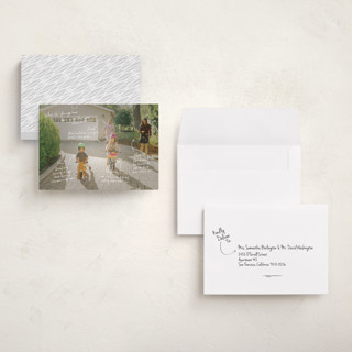 This is a snow holiday photo cards with standard by Kennedi Shaw called update printing on recycled smooth signature in grand