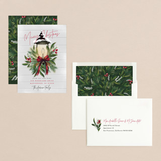 This is a poinsettia holiday photo cards with standard by Ana Sharpe called brightest wishes printing on signature in grand