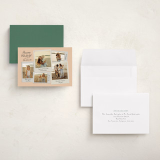This is a persimmon holiday photo cards with standard by Kamala Nahas called insta joy printing on recycled smooth signature in grand
