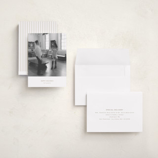 This is a snow holiday photo cards with standard by chocomocacino called konpeito printing on recycled smooth signature in grand