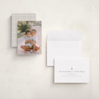 This is a cotton holiday photo cards with standard by Amy Kross called weston printing on recycled smooth signature in grand