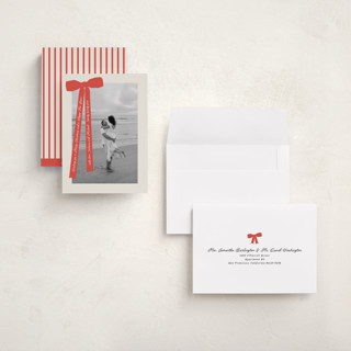 This is a cherry holiday photo cards with standard by Pati Cascino called robin printing on signature in grand