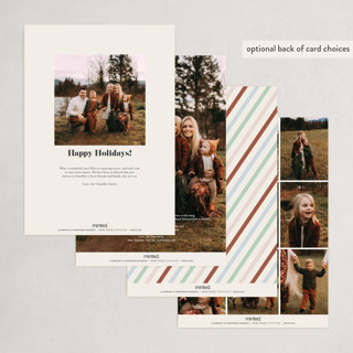 This is a fruitcake holiday photo cards with standard by Oma N. Ramkhelawan called simply stated printing on signature in grand