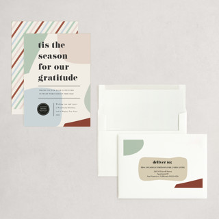 This is a fruitcake holiday photo cards with standard by Oma N. Ramkhelawan called simply stated printing on signature in grand