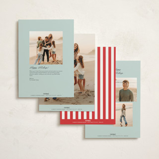 This is a north pole holiday photo cards with standard by Heather Schertzer called village printing on signature in grand