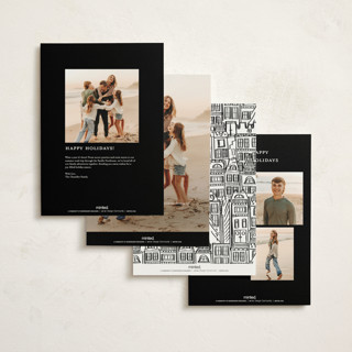 This is a ink holiday photo cards with standard by Caroline Harberd called find us buildings printing on signature in grand