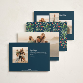 This is a juniper holiday photo cards with standard by Sarah Knight called sophia printing on signature in grand