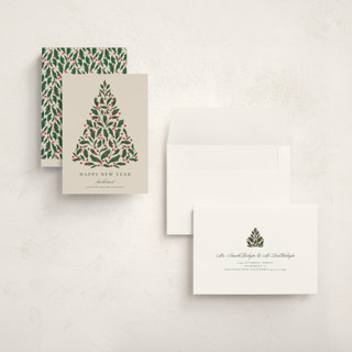 This is a latte holiday photo cards with standard by Jen Owens called oh tree printing on signature in grand