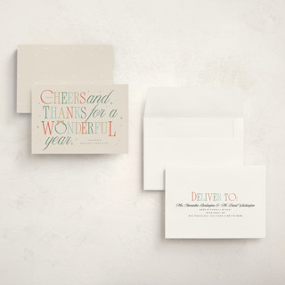 This is a taffy holiday photo cards with standard by Hannah Williams called colorful cheers printing on signature in grand