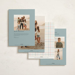 This is a snow holiday photo cards with standard by Pixel and Hank called wonderful year printing on signature in grand