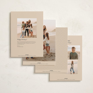 This is a vanilla holiday photo cards with standard by Kamala Nahas called you made our year printing on signature in grand