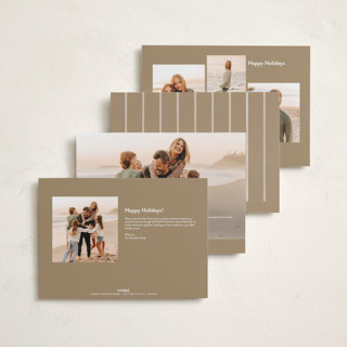 This is a cloud holiday photo cards with standard by Wildfield Paper Co called skyline printing on recycled smooth signature in grand