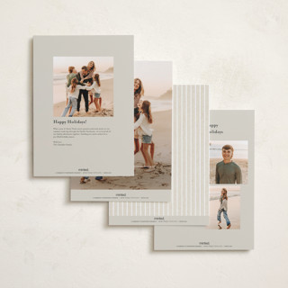 This is a snow holiday photo cards with standard by Amy Kross called bridges printing on recycled smooth signature in grand