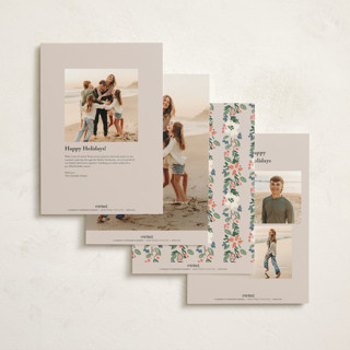 This is a winter rose holiday photo cards with standard by Petra Kern called little housey printing on signature in grand