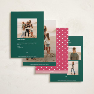 This is a fir holiday photo cards with standard by Jenna Holcomb called disney's retro mickey printing on signature in grand