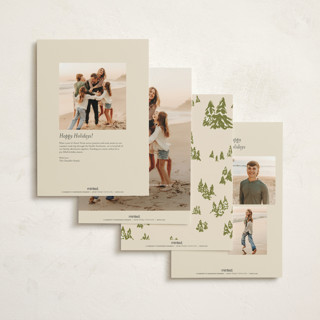 This is a almond holiday photo cards with standard by Vera Lim called snow dogs printing on signature in grand