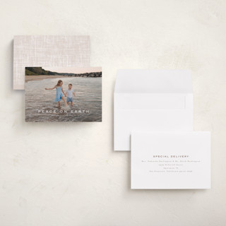 This is a cotton holiday photo cards with standard by chocomocacino called thiples printing on signature in grand