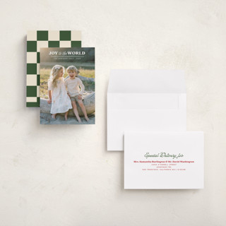 This is a starlight holiday photo cards with standard by Creo Study called pure joy printing on recycled smooth signature in grand