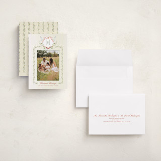 This is a candle light holiday photo cards with standard by Bayberry Kate called bethlehem crest printing on recycled smooth signature in grand