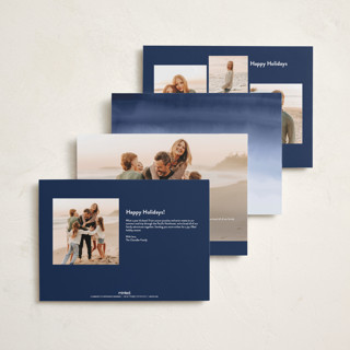 This is a snow holiday photo cards with standard by Elsa Duncan called a very mele kalikimaka printing on recycled smooth signature in grand