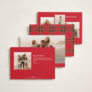 This is a cardinal holiday photo cards with standard by Cindy Reynolds called navy baby printing on recycled smooth signature in grand