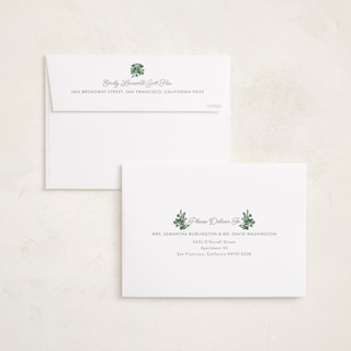 This is a evergreen holiday photo cards with standard by Sarah Brown called a little married printing on recycled smooth signature in grand