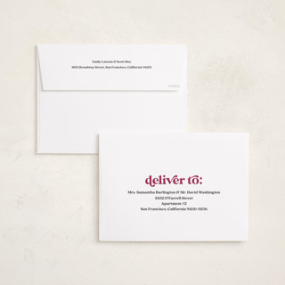 This is a sugar plum holiday photo cards with standard by Louise Kay called dashing holiday printing on recycled smooth signature in grand