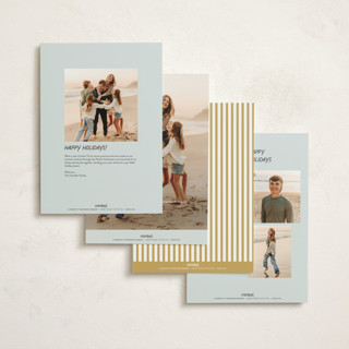 This is a arctic ice holiday photo cards with standard by Eve Schultz called reindeer cheer printing on signature in grand