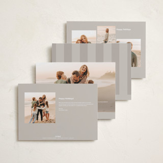 This is a sand holiday photo cards with standard by Kelly Watkins called festive printing on signature in grand