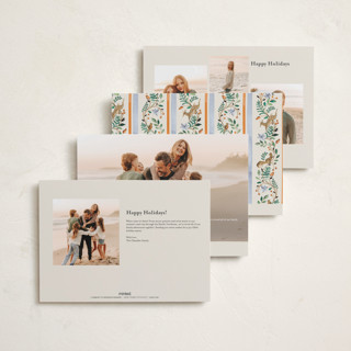 This is a clementine holiday photo cards with standard by Sarah Knight called highlands printing on recycled smooth signature in grand