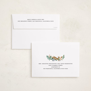 This is a clementine holiday photo cards with standard by Sarah Knight called highlands printing on recycled smooth signature in grand