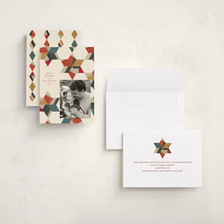 This is a cinnamon holiday photo cards with standard by Sumak Studio called paper craft printing on recycled smooth signature in grand