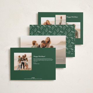 This is a frost holiday photo cards with standard by Erica Krystek called charming script printing on recycled smooth signature in grand