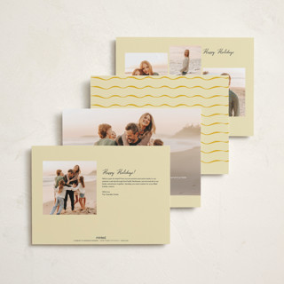 This is a buttercup holiday photo cards with standard by Nicoletta Savod called vintage charm printing on recycled smooth signature in grand