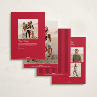 This is a snowflake holiday photo cards with standard by Lisa McLean called merrymakers printing on signature in grand