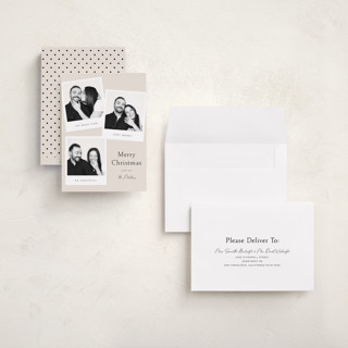 This is a eggnog holiday photo cards with standard by Stephanie Hawkes called polaroid christmas printing on recycled smooth signature in grand