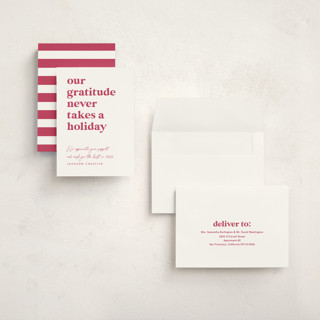 This is a sugar plum holiday photo cards with standard by Louise Kay called always grateful printing on signature in grand