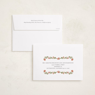 This is a persimmon holiday photo cards with standard by Chris Griffith called holiday frame printing on recycled smooth signature in grand