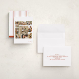 This is a santa holiday photo cards with standard by Sumak Studio called happy nine printing on recycled smooth signature in grand