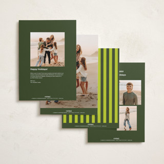 This is a citron holiday photo cards with standard by Inkblot Design called angled printing on recycled smooth signature in grand